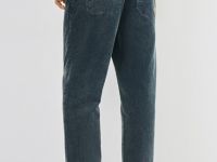 Брюки из вельвета с эффектом стирки, Синий