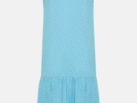 Сарафан силуэта трапеция с v-образным вырезом