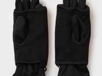 Комплект для девочек: митенки текстильные, перчатки трикотажные