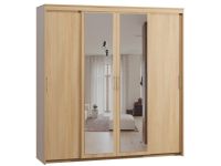 Шкаф-купе Тебар 4-220x230 Дуб Барбера 2 зеркала