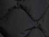 Длинное стёганое пальто с поясом, Черный