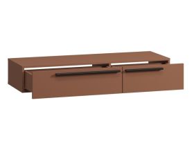 ТВ-тумба подвесная Кимбол 120x20 Терракотовый