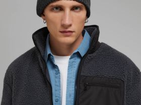 Шапка бини с шерстью