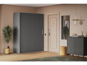 Шкаф-купе Беррингтон 2-160x210 Графитовый