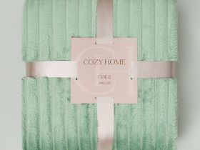 Плед Soft strip, нефрит