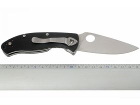 Складной нож Spyderco Tenacious, сталь 8Cr13MOV Satin Plain, рукоять стеклотекстолит G10, чёрный