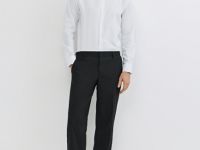 Рубашка из структурной ткани, Белый