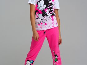 Фуфайка трикотажная для девочек (футболка)