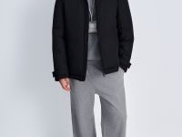 Утепленная куртка с воротником-стойкой