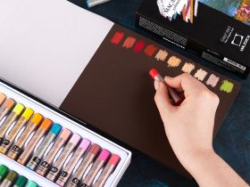 Скетчбук для пастели с калькой Малевичъ"GrafArt" А3 24 л 270 г, ассорти