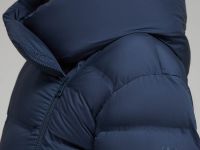 Стеганый пуховик с натуральным пухом