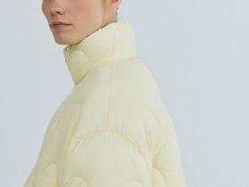 Короткая утеплённая куртка, Желтый