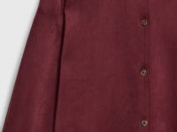 Рубашка из искусственной замши, Фиолетовый