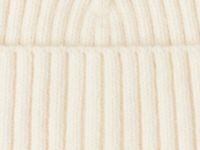 Вязаная шапка с отворотом, Бежевый