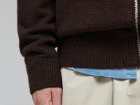 Кардиган на молнии с шерстью