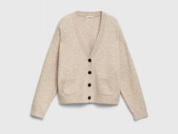 Кардиган из мягкой пряжи с шерстью, Бежевый