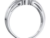 Классическое кольцо из белого золота с бриллиантами э0901кц03081600