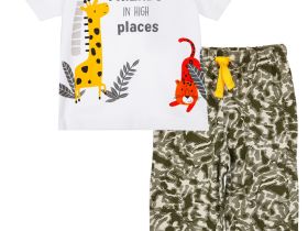 Комплект детский трикотажный для мальчиков: фуфайка (футболка), брюки