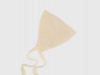 Вязаная косынка на завязках, Бежевый