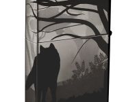 Зажигалка ZIPPO Classic с покрытием Black Ice, латунь/сталь, чёрная, глянцевая, 36х12х56 мм