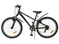 Подростковый велосипед Stels Turbo 400 V 24, год 2025, цвет Серый-Зеленый, ростовка 12