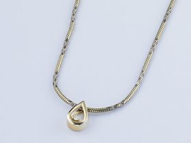 Подвеска из желтого золота с бриллиантом э0301пд10174700