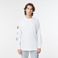 Мужская футболка Lacoste стандартного кроя с длинным рукавом