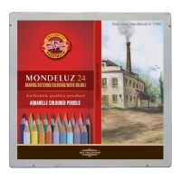 Набор карандашей акварельных Koh-I-Noor "Mondeluz Landscape 3724" 24 цв, заточен., метал. пенал