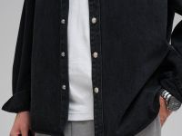 Джинсовая рубашка oversize