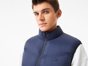 Мужской классический жилет Lacoste на молнии