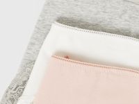 Трусы-бразилиана с кружевом, 3 шт., Розовый