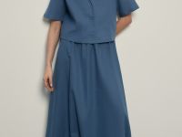 Юбка изо льна и хлопка