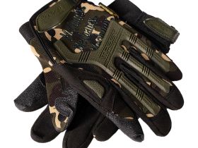 Тактические перчатки, лесной камуфляж