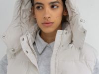 Жилетка с капюшоном, Бежевый