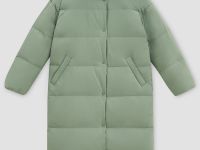 Пуховик с воротником-стойкой