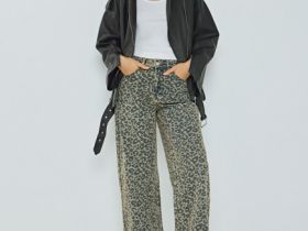 Куртка-косуха из искусственной кожи, Коричневый