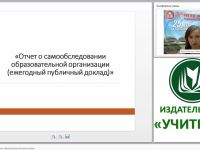 Отчет о самообследовании образовательной организации (ежегодный публичный доклад)