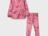 Термокомплект трикот. для девочек: фуфайка (футболка) с длин. рук, брюки для эпизод. использования