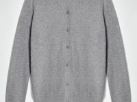 Кардиган прямого силуэта с округлым вырезом