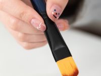 Набор кистей синтетика мягкая Finenolo 6 шт (круглая №2, плоские №6, 8, овальные №6, 8, 10) в блисте