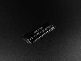 Стикер объемный "Jadore" мятный на черном