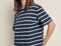 Футболка свободного силуэта в полоску