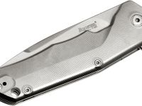 Нож складной LionSteel T.R.E. Blue Titanium, TRE BL, сталь M390, рукоять титан