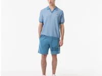 Мужское трикотажное поло Lacoste из смеси органического хлопка и льна