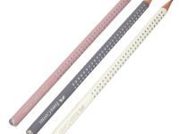 Карандаш чернографитный Faber-Castell "Sparkle" В, трехгранный, заточен., голубой металлик