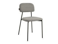 Стул Милам Рогожка Серый/Черный