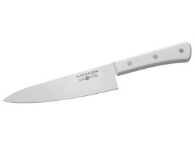 Набор кухонных ножей Hatamoto Sakana WJPS-002 "Поварская тройка", сталь AUS-8, рукоять ABS-пластик, белый
