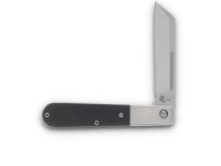 Складной нож Queen Cutlery Large Sheepsfoot Barlow, сталь M390, рукоять карбон, черный