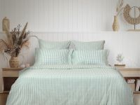 Постельное белье полукомплект Vichy, зеленое