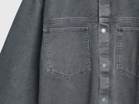 Куртка-рубашка из твила с карманами, Серый